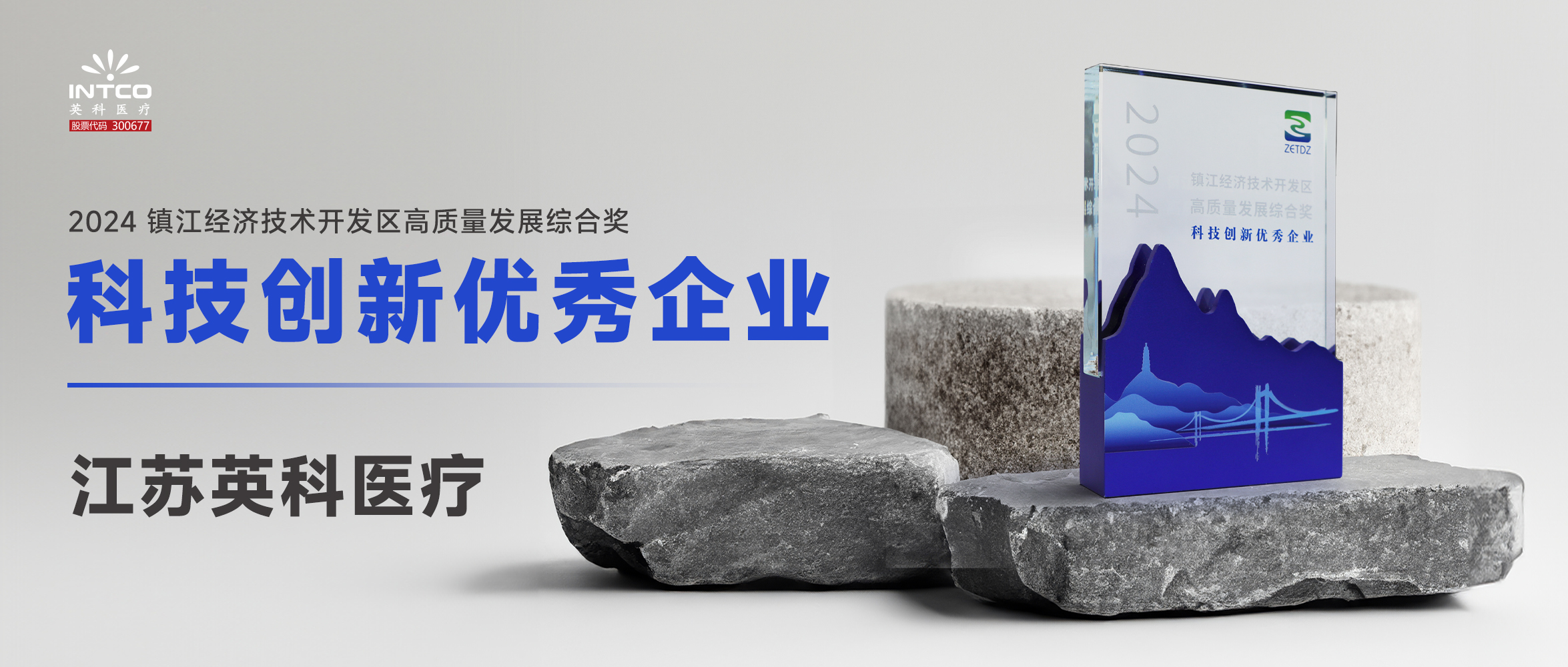 江苏1066VIP威尼斯医疗荣膺镇江经济技术开发区“高质量发展综合奖-科技创新优秀企业”